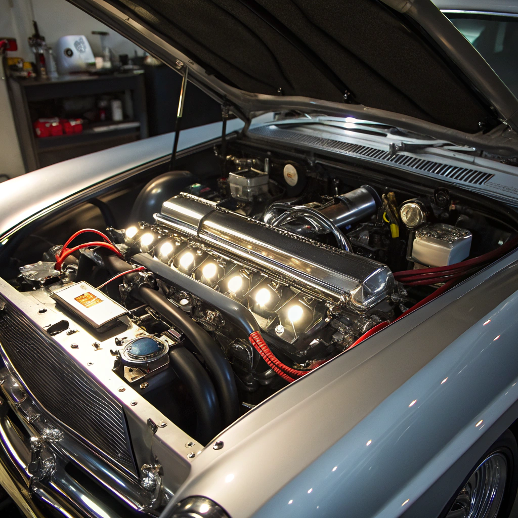 After: Engine bay deep cleaning and detailing