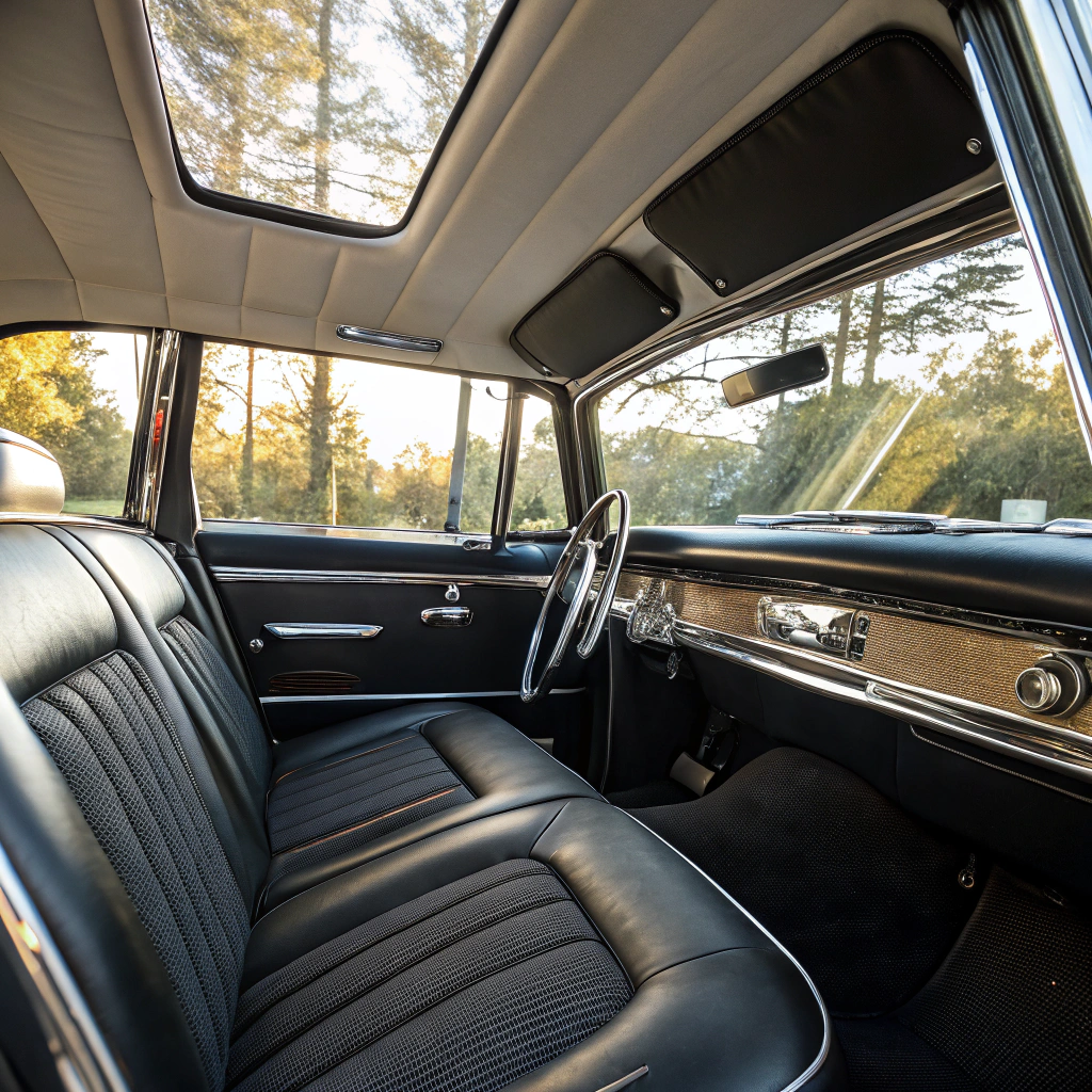 After: Leather seat restoration and cleaning