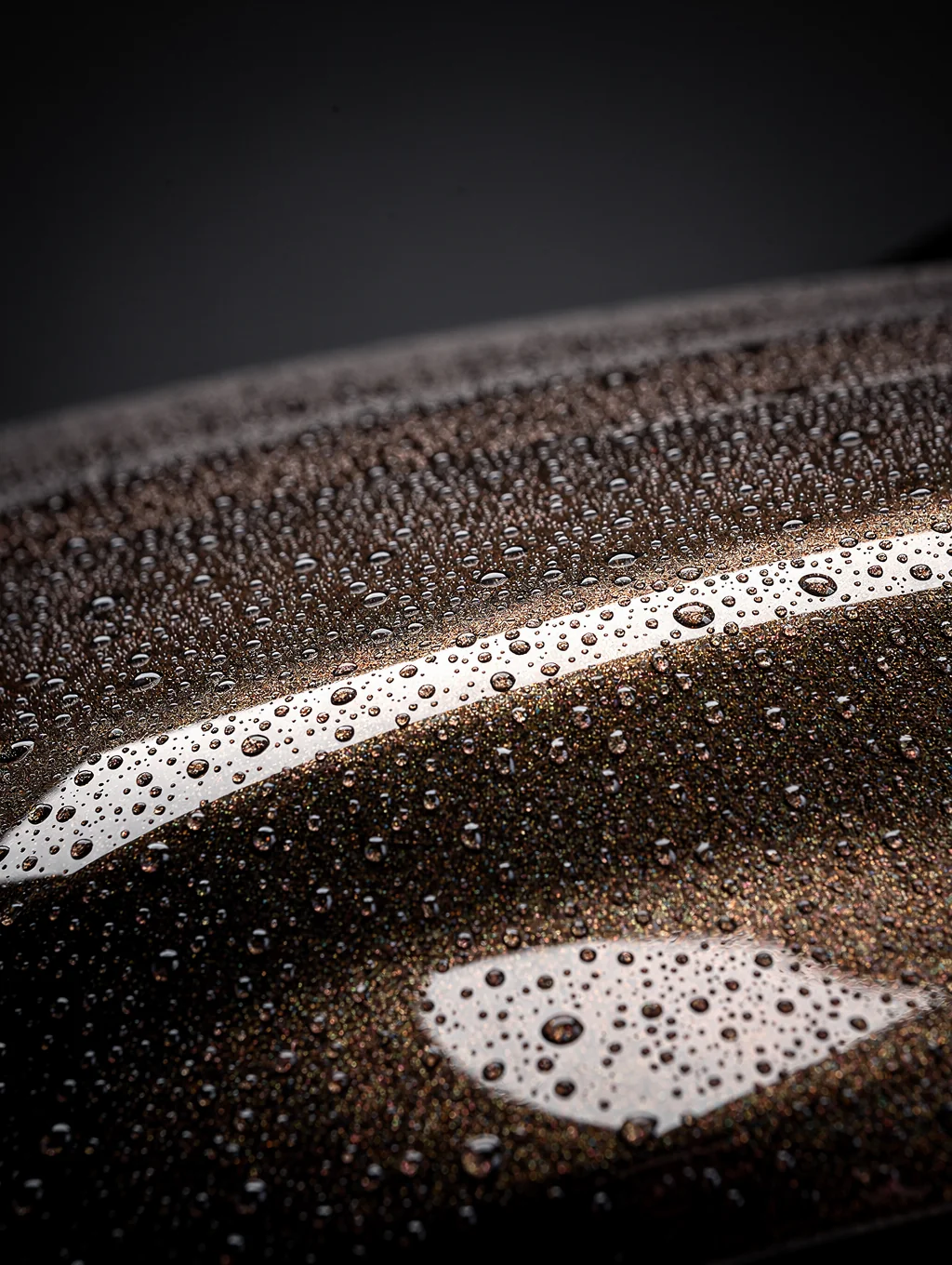 A car with a fresh ceramic coating finish